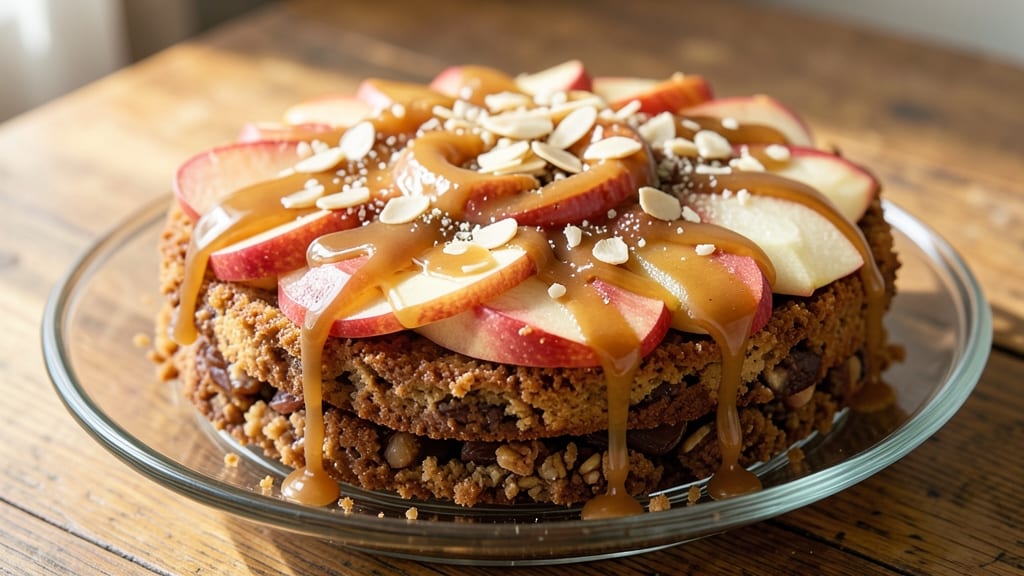 Raw Apple Cake Recipe With Caramel Sauce: Moist Layers and Gooey Drizzle