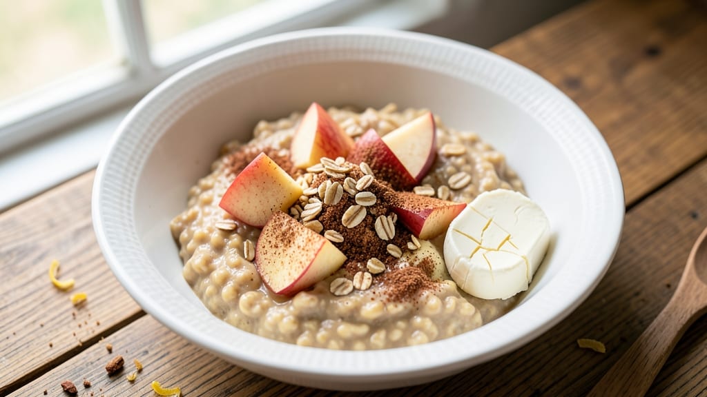 Apple Cinnamon Instant Oatmeal Recipe: Warm Spice Streusel Topping in Minutes