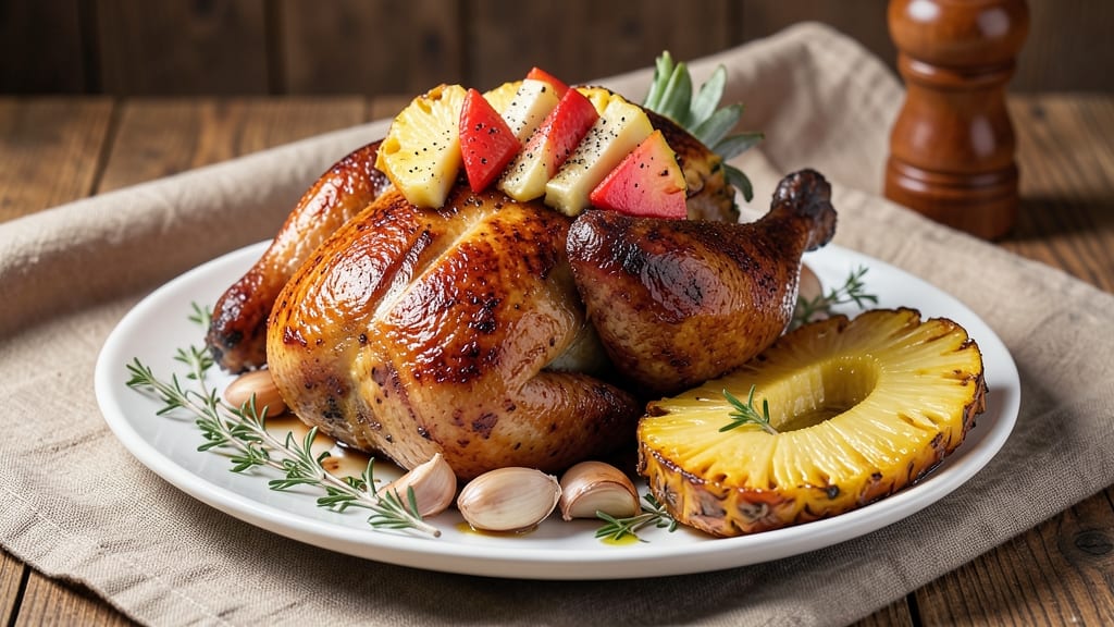 Roast Chicken Pineapple Recipe: Caramelized Glaze Meets Juicy Crispy Bites