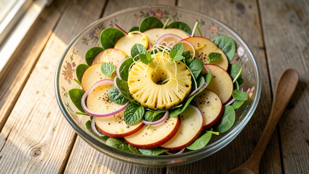 Apple Pineapple Salad Recipe: Tropical Crunch With Citrus Zing