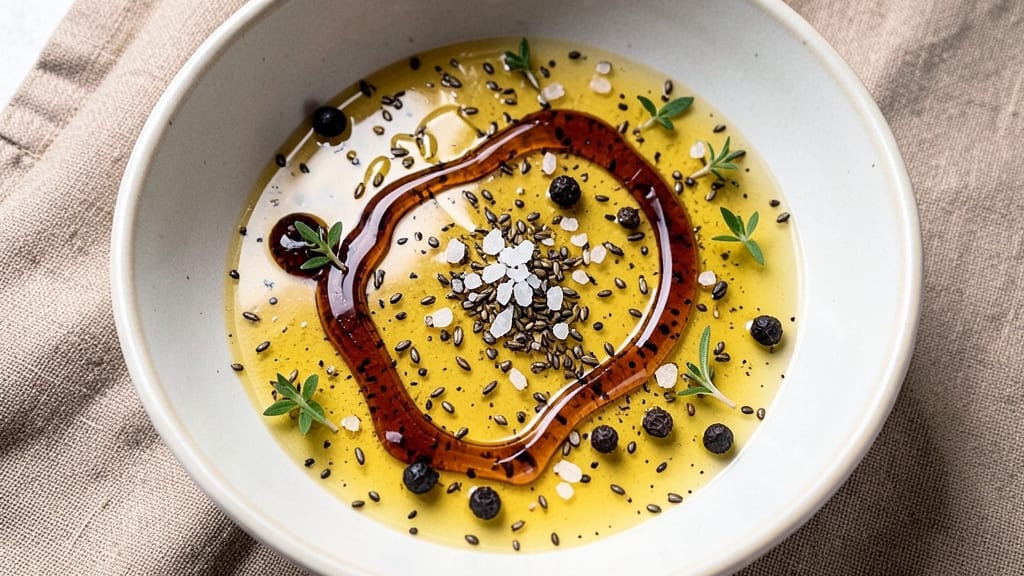 Apple Cider Vinegar and Oil Salad Dressing Recipe: Celery-Pepper Zing That Brightens Greens