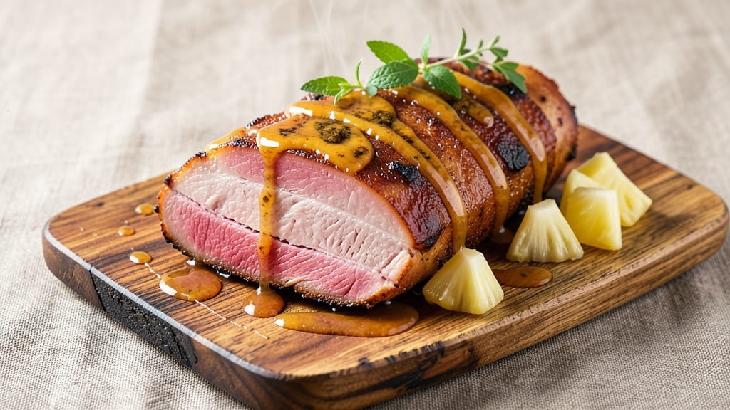Cooked Ham With Pineapple Glaze Recipe: Caramelized Sweetness That Sticks to Every Bite
