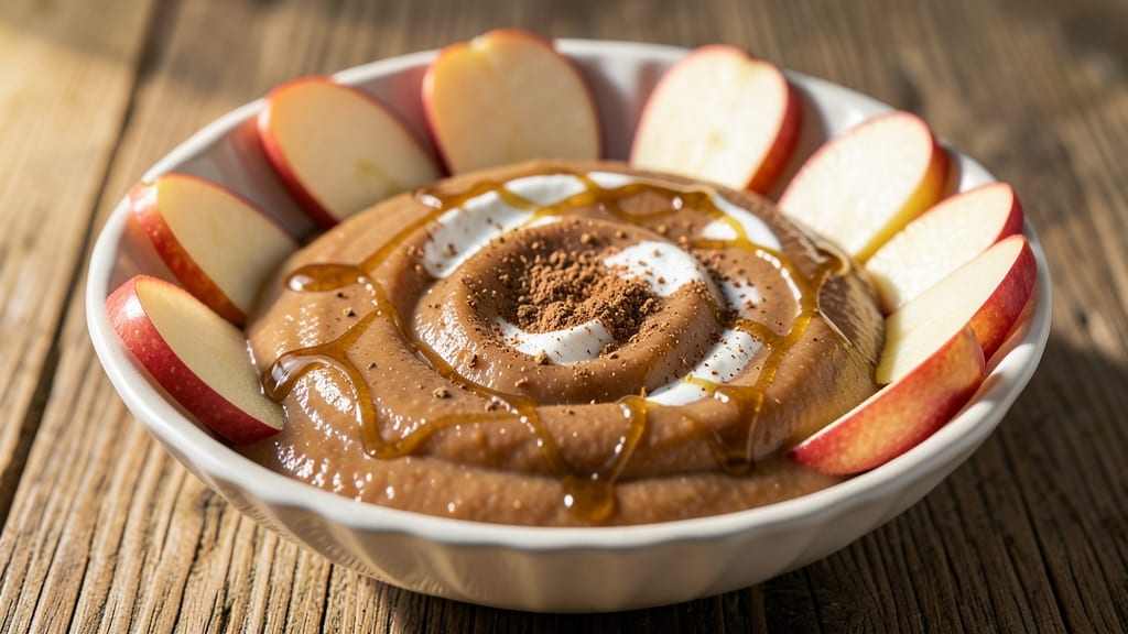 Low-Calorie Caramel Apple Dip Recipe: Crunchy Celery and Warm Spice Harmony