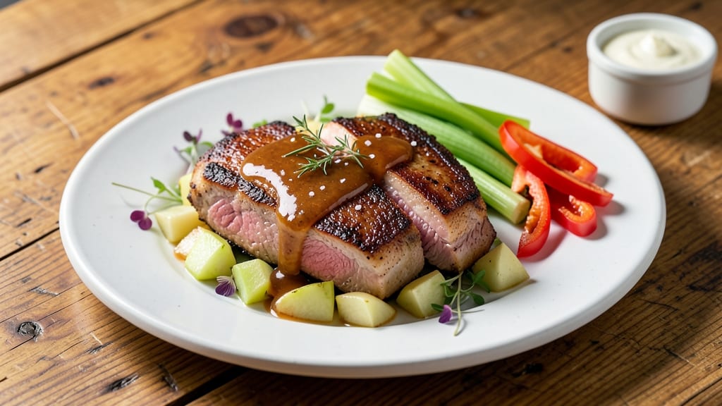 Apple Porkchop Recipe: Sweet Apple-Infused Crisp With Celery Pepper Bite
