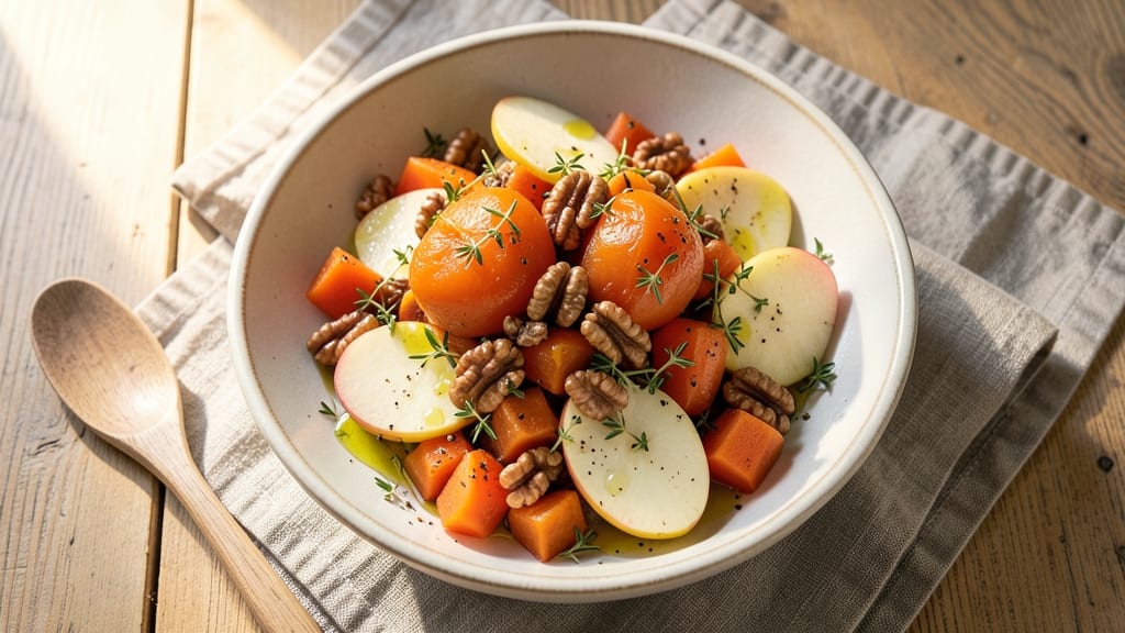 Persimmon Apple Salad Recipe: Autumn Spice Harmony in 15 Minutes