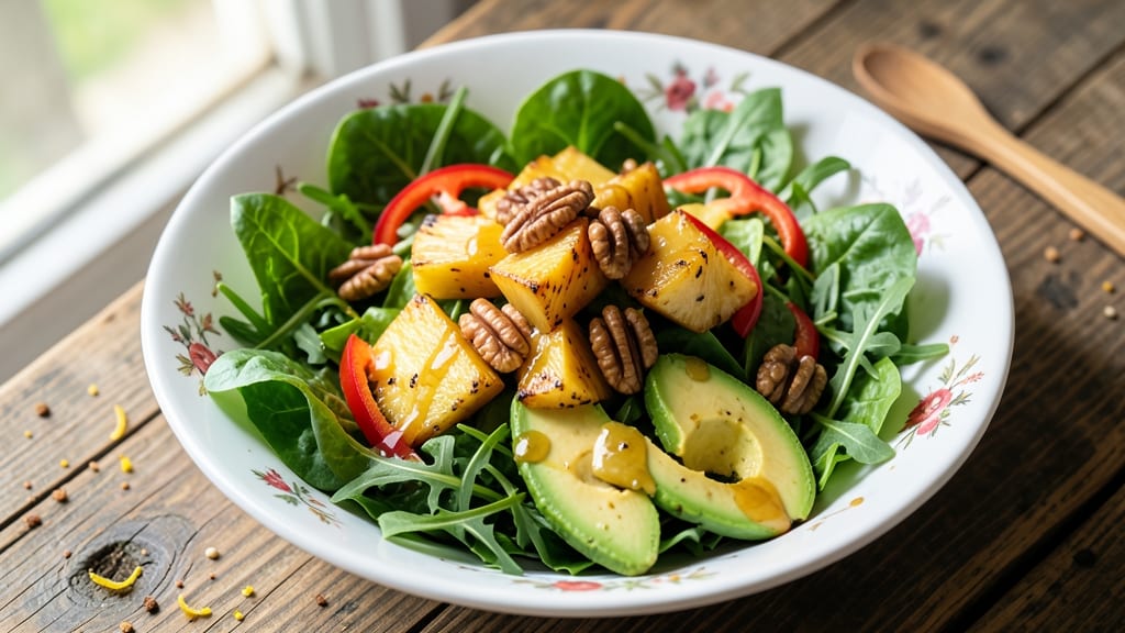 Green Salad With Pineapple Recipe: Tropical Crunch Meets Refreshing Sweetness