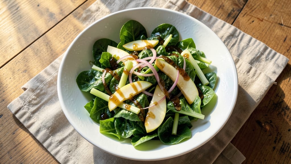 Apple Romaine Salad Recipe: Crisp Celery and Sweet Apple Crunch Harmony