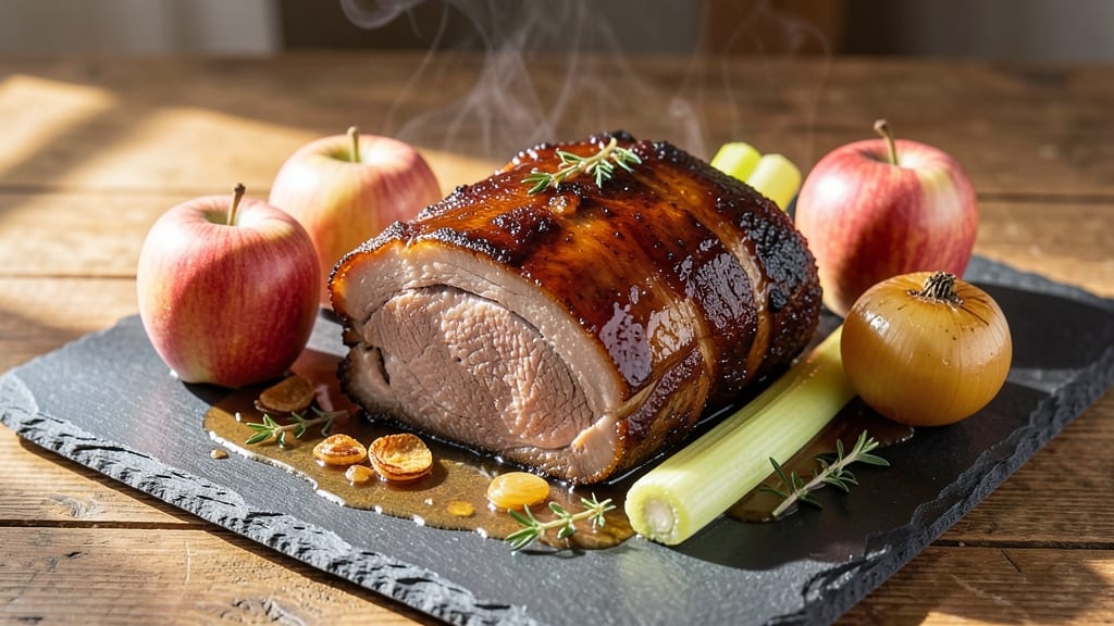 Sweet Apple Pork Roast Recipe: Slow-Braised Until Fork-Tender with Celery Crunch