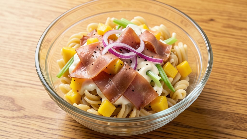 Ham and Pineapple Pasta Salad Recipe: Sweet-Savory Balance With Crisp Celery Bites