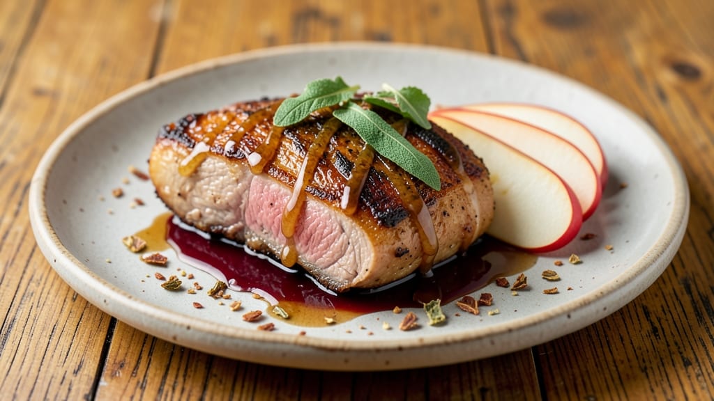 Apple Sage Pork Chops Recipe: Herb-Infused Pan Sauce with Caramelized Apples