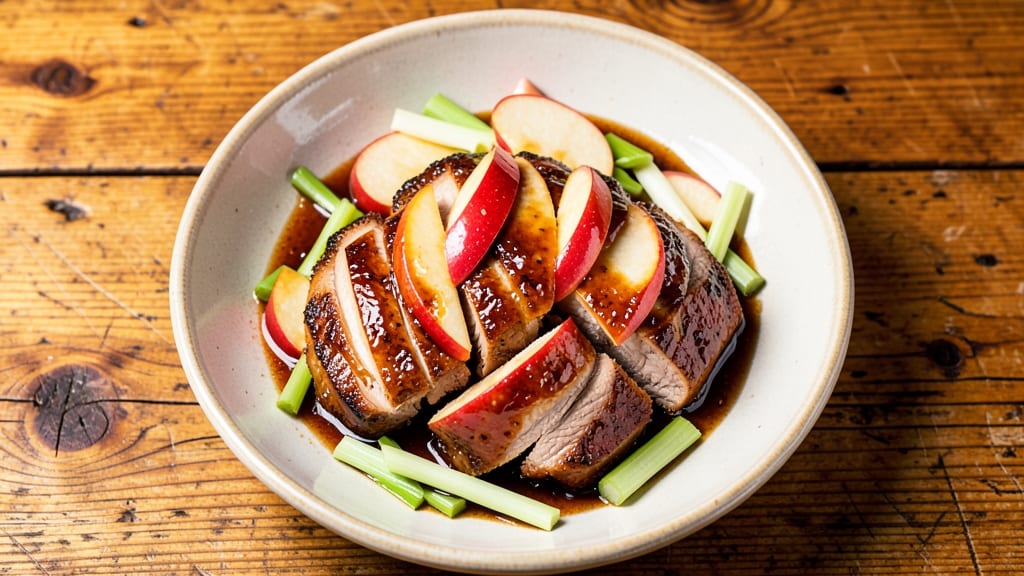 Apple Glazed Pork Tenderloin Recipe: Caramelized Apple-Celery Crunch in One Pan