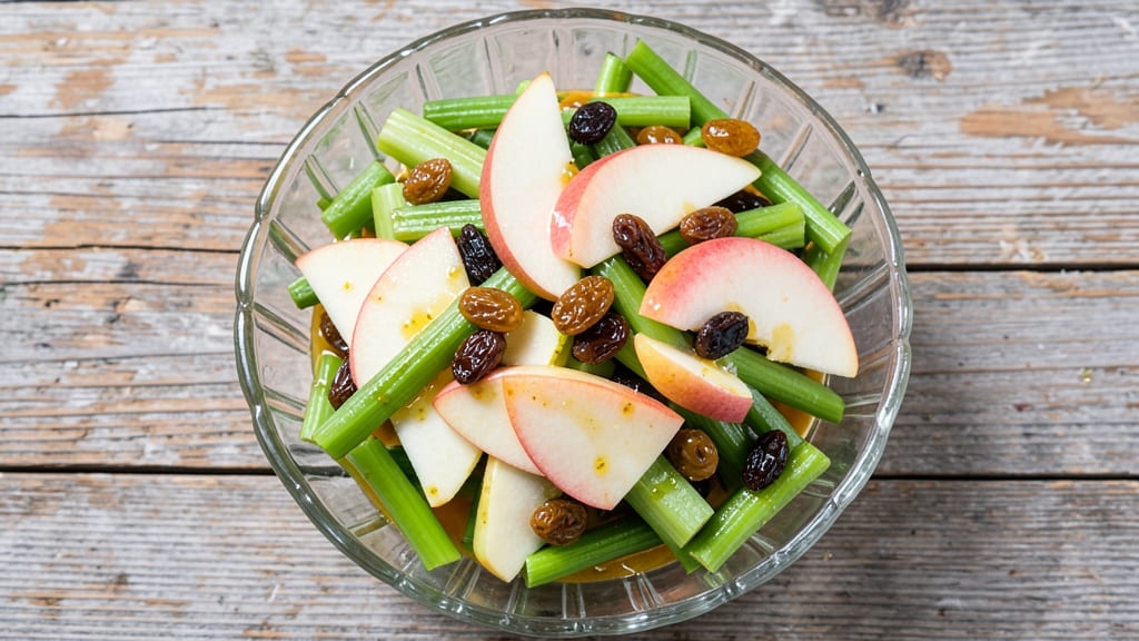 Apple, Celery, and Raisin Salad Recipe: Sweet-Tart Crunch With Citrus Zing