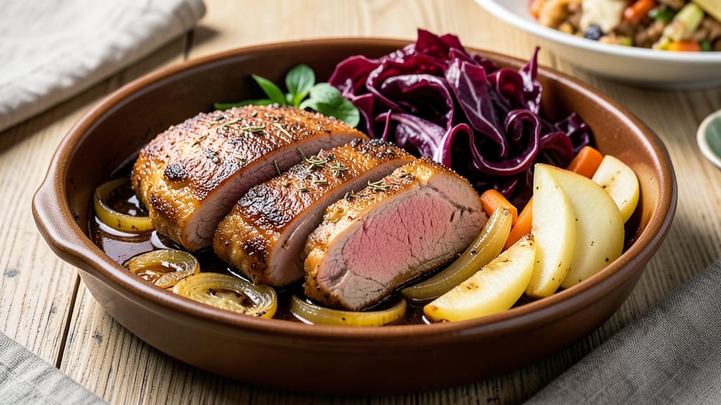 Pork With Red Cabbage and Apples Recipe: Sweet-Tart Braise That Pairs Crunch With Tenderness