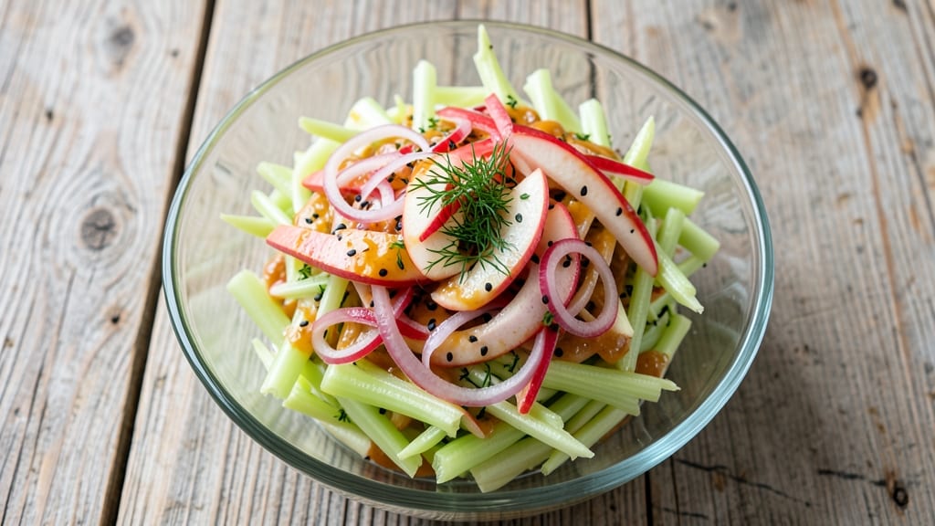 Apple Celery Slaw Recipe: Refreshing Crunch With Apple-Cider Vinaigrette Twist