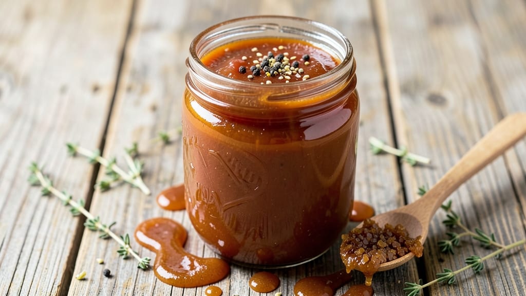 Apple BBQ Sauce Canning Recipe: Celery-Pepper Crunch Preserved in Sweet Tang