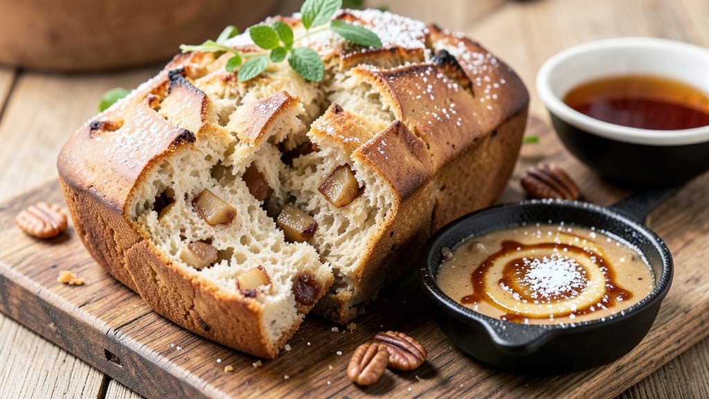 Apple Fritter Breakfast Bread Recipe: Warm Cinnamon Streusel Crowns With Caramelized Apple Bites