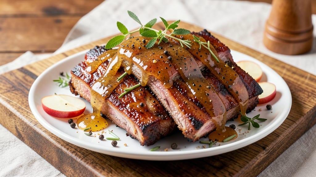 Apple Juice Spritz Ribs Recipe: Celery-Pepper Zing That Sticks to Every Bite