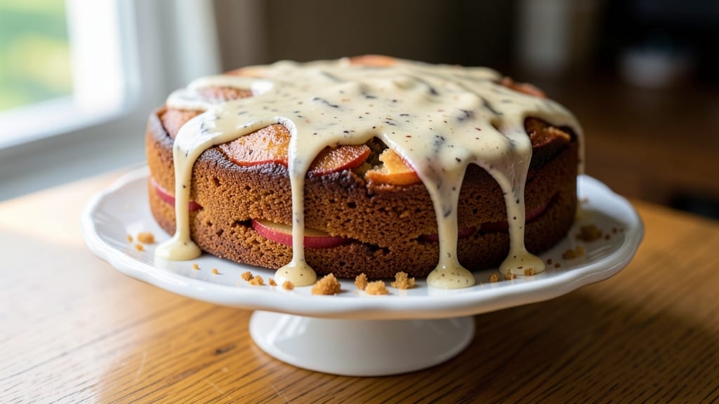 Apple Cake With Vanilla Sauce Recipe: Moist Vanilla-Infused Layers and Silky Drizzle