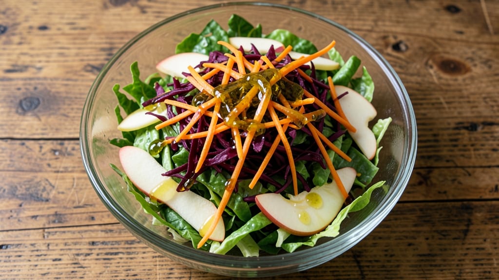 Cabbage Apple Slaw Salad Recipe: Zesty Lime and Mustard Vinaigrette Magic