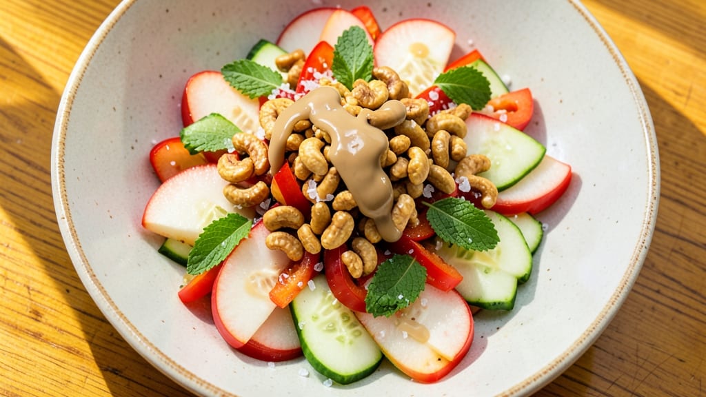 Apple Cashew Salad Recipe: Crunchy Nutty Sweetness With Tangy Dressing
