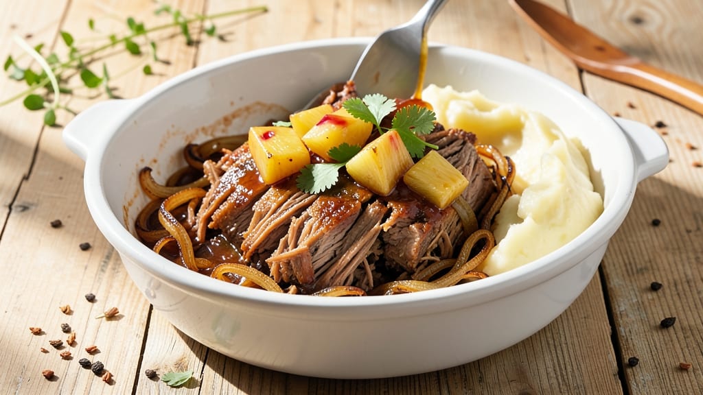 Pineapple Pulled Pork Slow Cooker Recipe: Tropical Sweetness That Shreds Like Butter