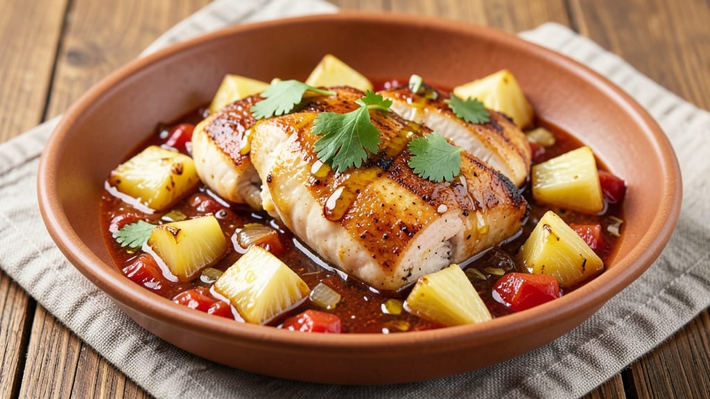 Chicken Pineapple Tomato Sauce Recipe: Tropical Sweet-Tart Balance in One Pan