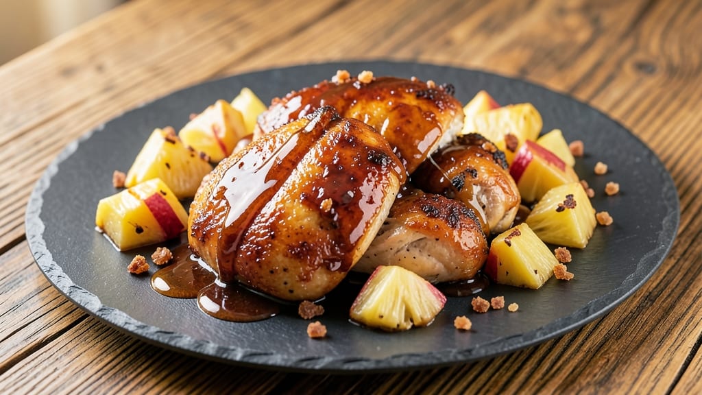Baked BBQ Pineapple Chicken Recipe: Smoky-Sweet Glaze with Juicy Crispy Celery Bites
