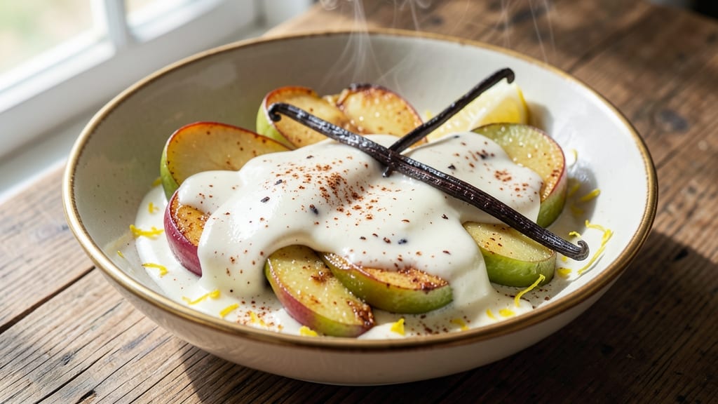Apple Cream Sauce Recipe: Silky Vanilla-Infused Drizzle for Desserts