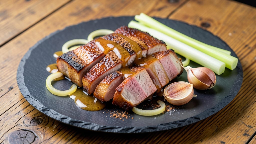Pork and Apple Juice Recipe: Slow-Cooked Spiced Tenderness With Celery Crunch