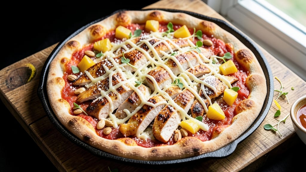 Chicken and Pineapple Pizza Recipe: Hawaiian-Style Crispy Crust with Sweet-Tart Topping