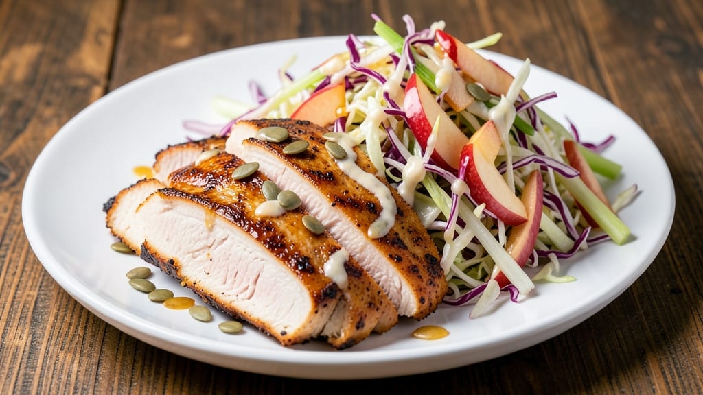 Chicken and Apple Coleslaw Recipe: Crunchy Celery and Sweet Apple Bites in One Bowl