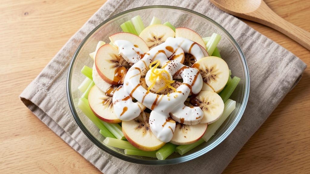 Apple and Banana Salad Recipe: Crunchy Celery and Citrus Brightness