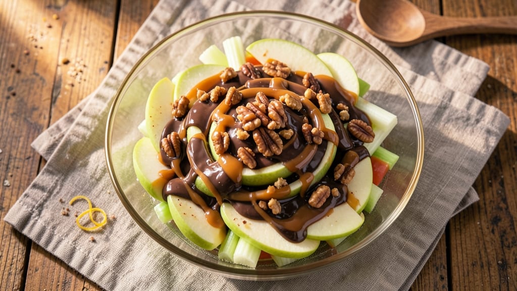 Candy Bar Apple Salad Recipe: Crunchy Celery and Melty Chocolate Layers