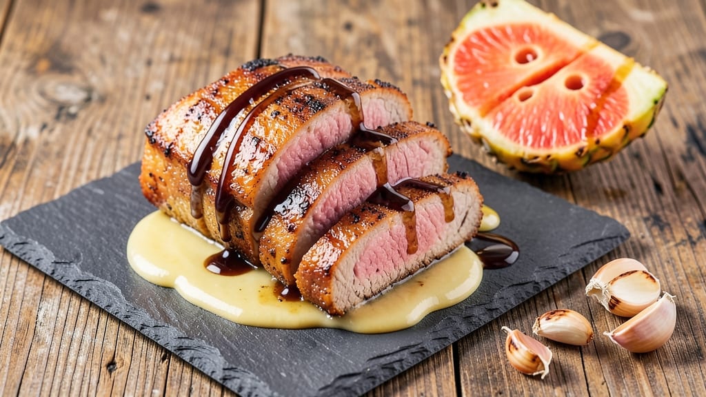 Pineapple Glazed Pork Loin Recipe: Balsamic-Browned Crust With Tropical Glaze