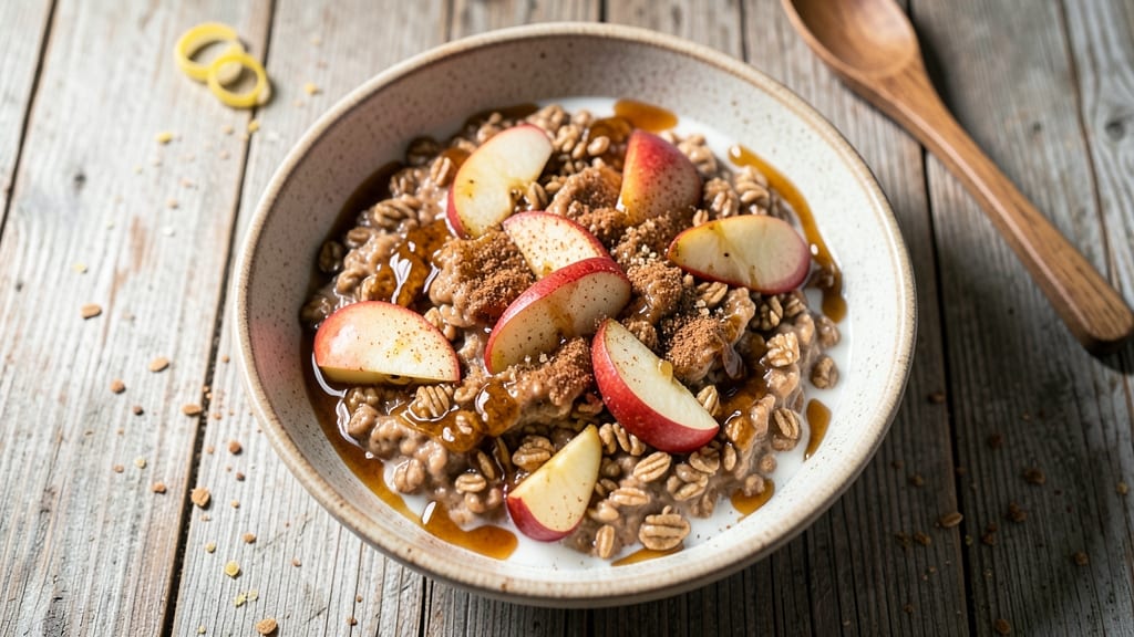 Apple Cinnamon Steel Cut Oatmeal Recipe: Warm Spice and Crunchy Topping Magic