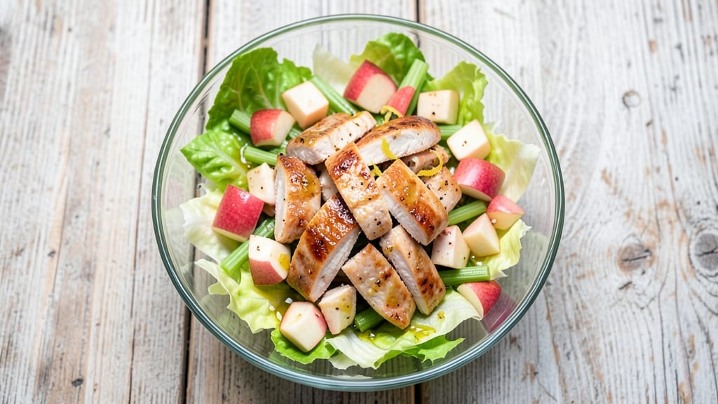 Chopped Chicken and Apple Salad Recipe: Crunchy Celery and Sweet Apple Harmony