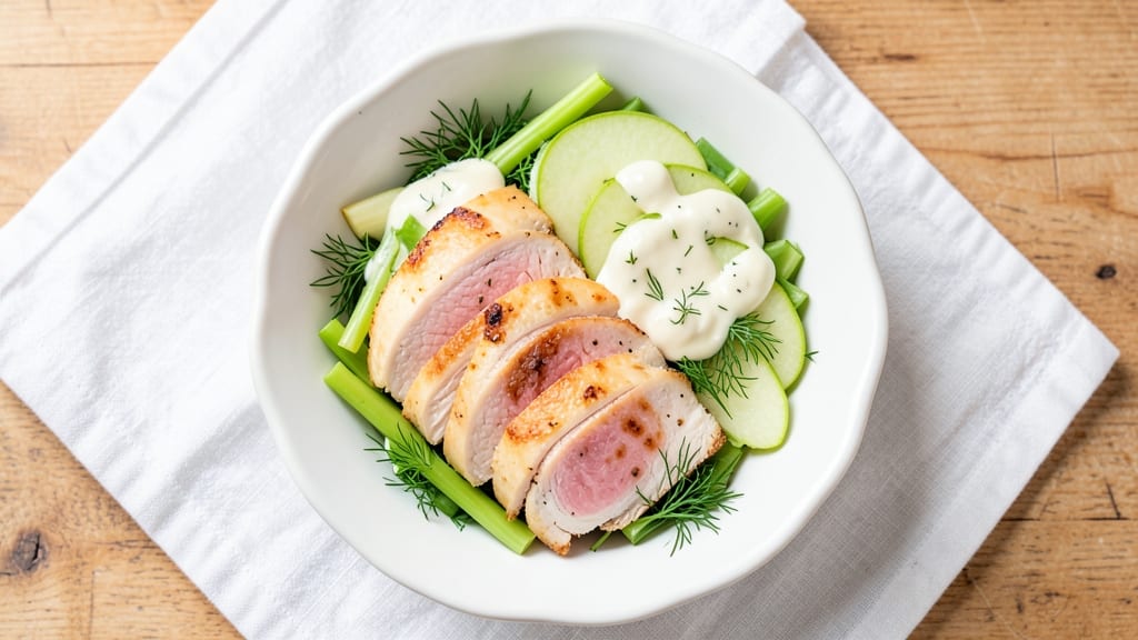 Apple Cake Tea Room Chicken Salad Recipe: Celery-Apple Crunch Meets Creamy Herb Dressing