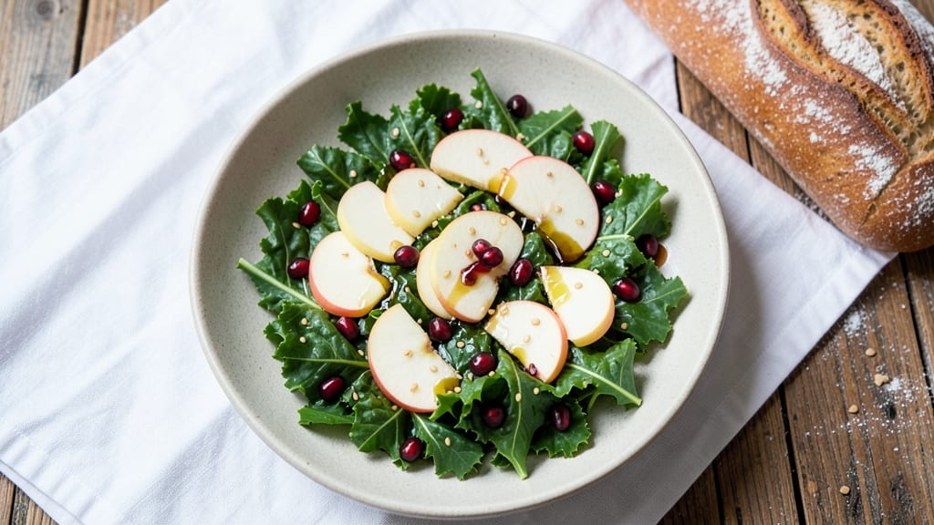 Kale Apple Pomegranate Salad Recipe: Vibrant Crunch and Sweet-Tart Balance