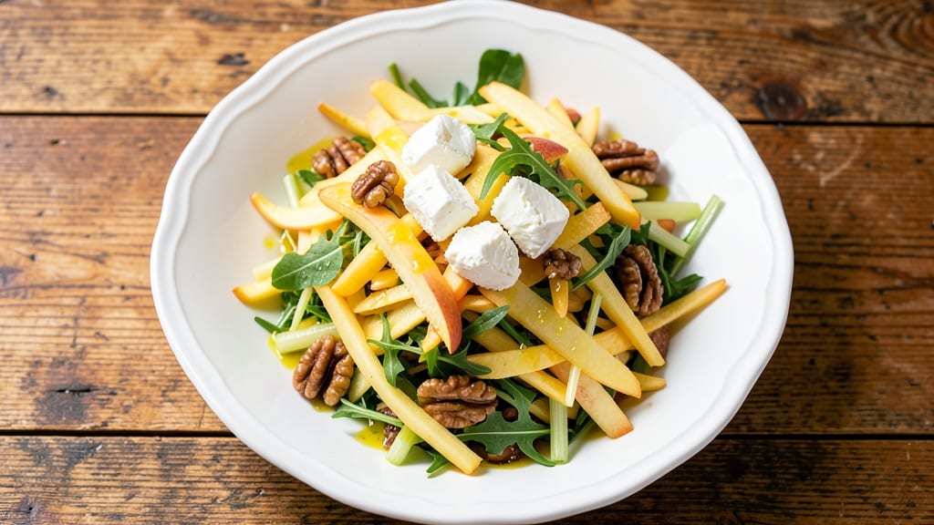Shredded Apple Salad Recipe: Crisp Celery and Caramelized Apple Refreshment
