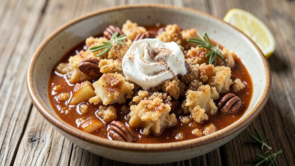 Apple Crumble Sauce Recipe: Warm Spiced Streusel That Caresses Every Spoonful
