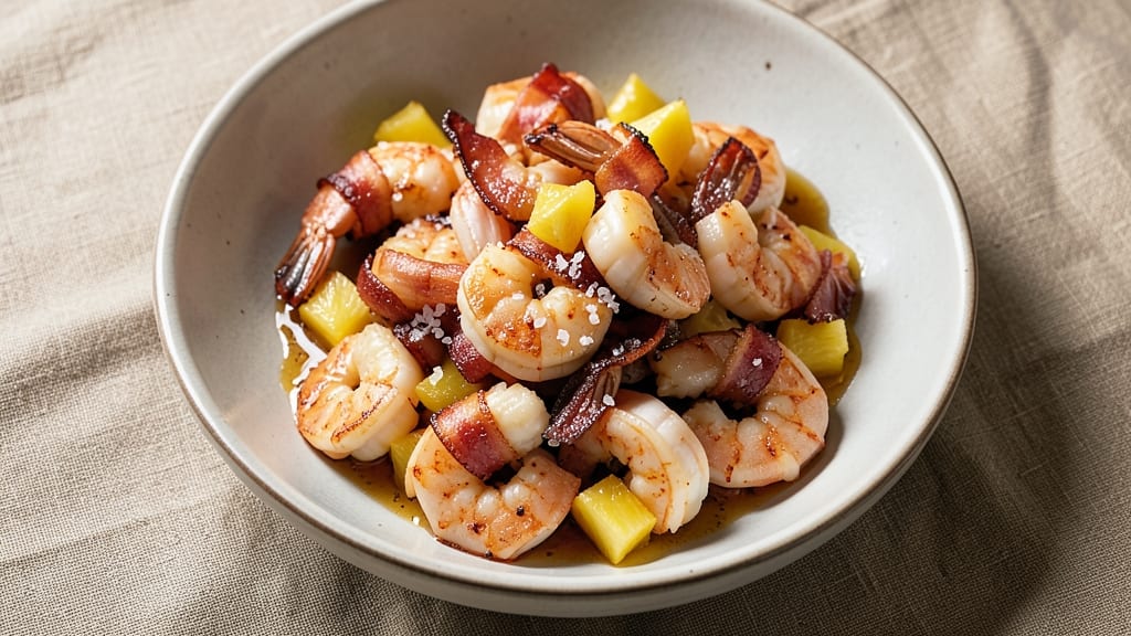 Bacon-Wrapped Pineapple Shrimp Recipe: Sweet-Savory Bites With Crispy Edges