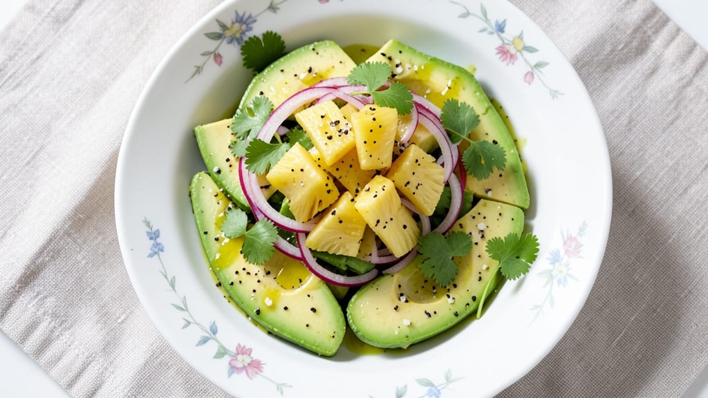 Avocado and Pineapple Salad Recipe: Tropical Crunch Meets Creamy Sweetness