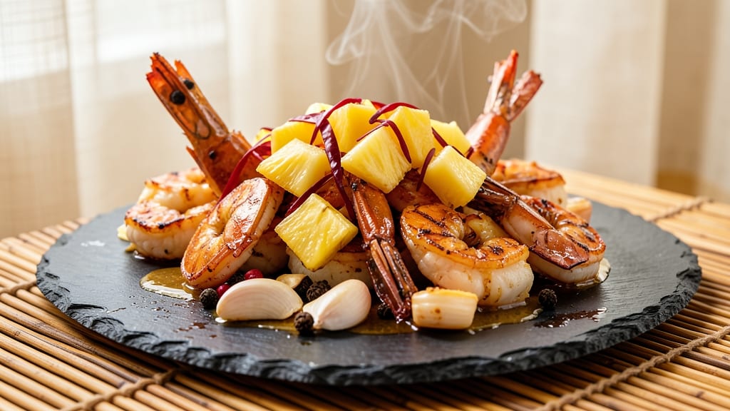 Caribbean Pineapple Shrimp Recipe: Zesty Citrus Grill with Crispy Edges