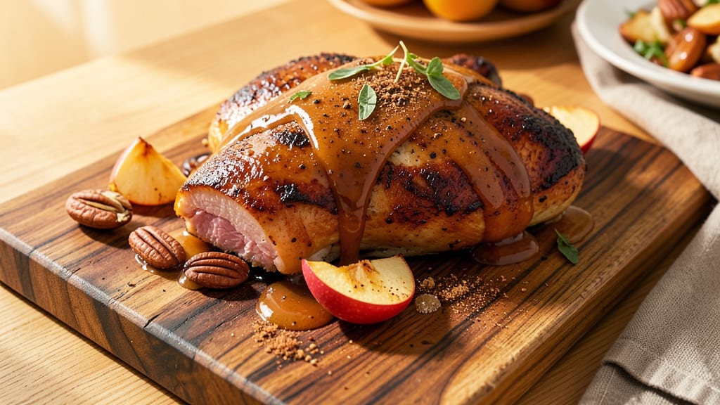 Roasted Apple Butter Chicken Recipe: Crispy Skin Meets Sweet-Spiced Caramelized Glaze