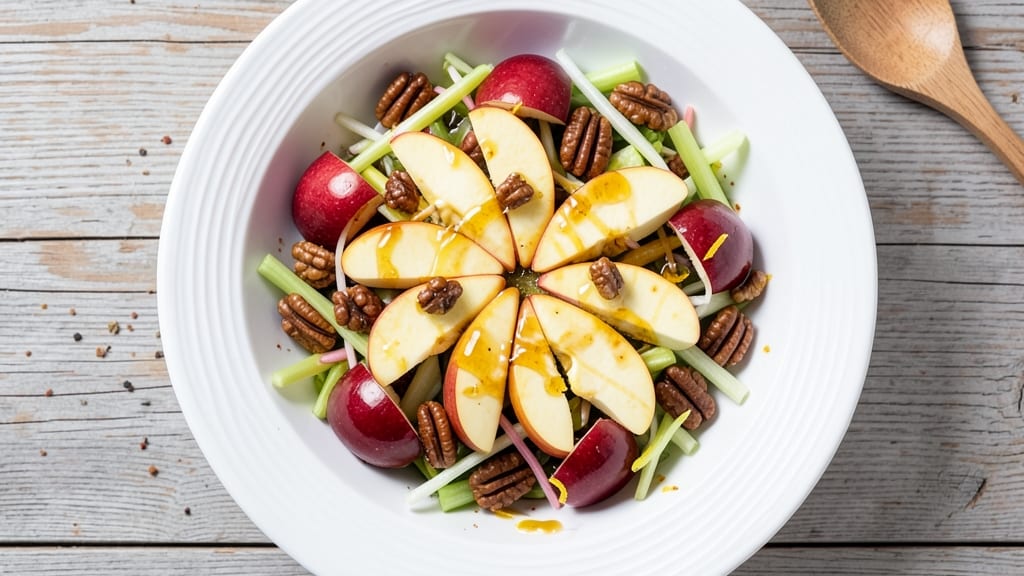 Quick Apple Salad Recipe: Crunchy Celery and Honey-Lime Zing