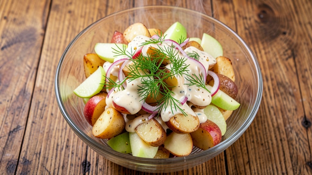 Potato Salad With Green Apples Recipe: Bright Tart Twist on Classic Creamy Bites