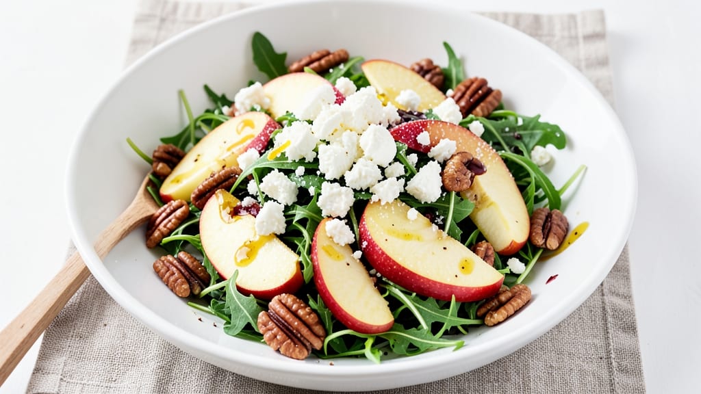 Apple Pecan Feta Salad Recipe: Crunchy Nutty Bite Meets Sweet Tart Cheese