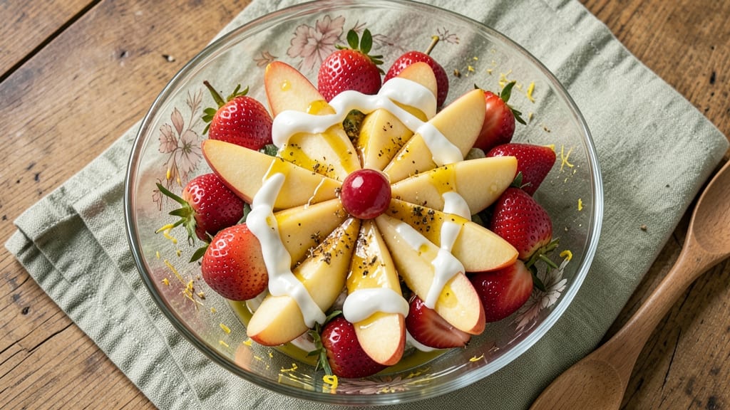 Apple Strawberry Salad Recipe: Bright Summer Bite With Creamy Honey Dressing