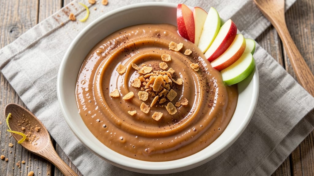 Caramel Apple Dip Recipe With Skor Bits: Warm Spice Streusel Crunch Over Melty Cheese