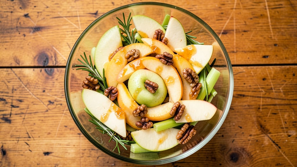 Holiday Apple Salad Recipe: Crisp Celery and Cider-Vinaigrette Crunch